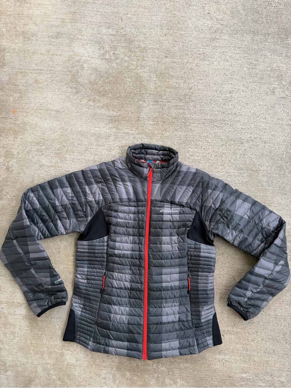 Eddie Bauer Jacket Women’s Small Gray StormDown 800 First Ascent Down Puffer